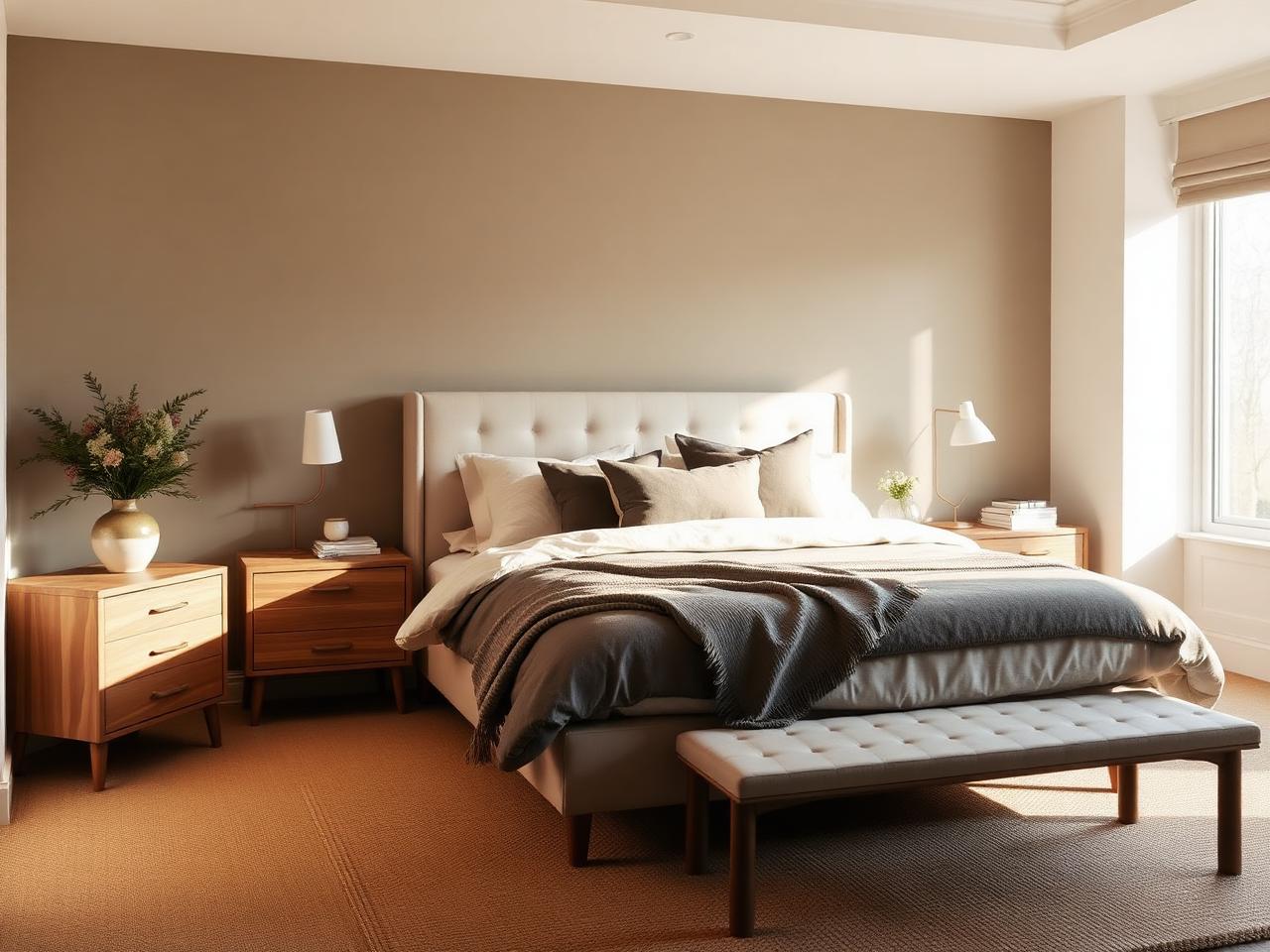 Quiet Organic bedroom design